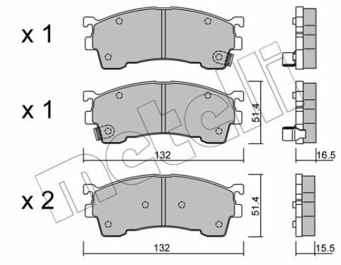 Колодки гальмівні (передні) Mazda 626 IV/V 91-02/MX-6 92-97/Ford USA Probe 93-98