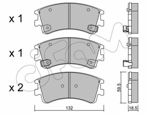 Тормозные колодки пер. Mazda 6 02-