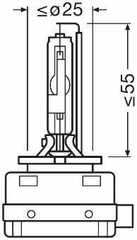 66340XNN 35W PK32D-5 FS1 OSRAM (заміна 66340XNL)