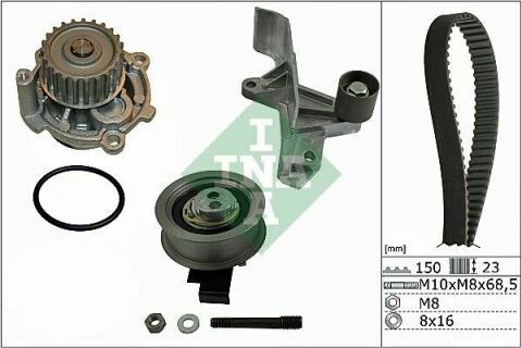 Комплект ГРМ + помпа Audi A4 00-08/A6 01-05/ VW Passat 2.0 01-05 (23x150z)