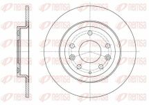Диск тормозной задний  MAZDA CX-3 15-