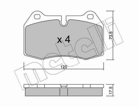 Колодки гальмівні (передні) BMW 7 (E38) 94-01/8 (E31) 90-99