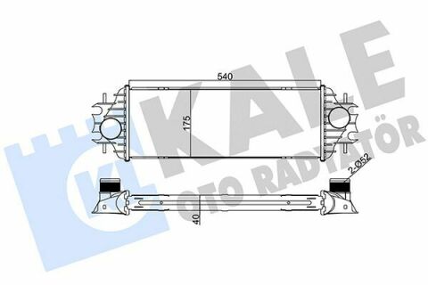 KALE RENAULT Интеркулер Trafic II,Opel Vivaro,Nissan Primastar 1.9dCi 01-