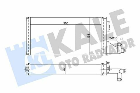 KALE FIAT Радиатор отопления Iveco Daily II 89-