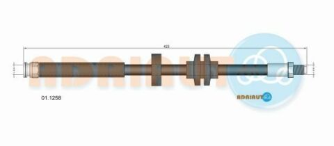 ADRIAUTO FIAT Шланг тормозной задн. ALFA 159