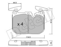 Колодки тормозные (передние) BMW i8 (I12/I15) 14-20