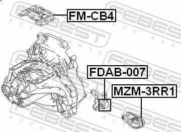 Подушка КПП Focus/C-Max 03-07