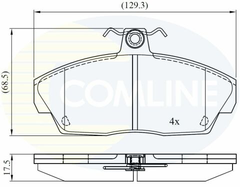 CBP0232 Comline - Гальмівні колодки до дисків