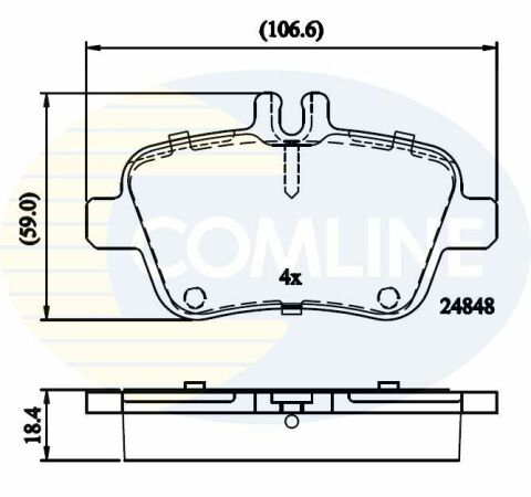 CBP02209 Comline - Тормозные колодки для дисков