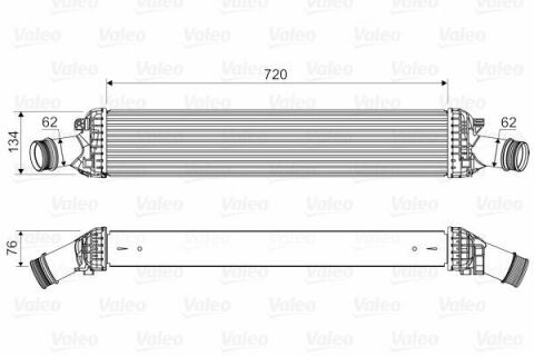 Радіатор інтеркулера Audi A4/A5/A6 2.0TFSI/2.7/3.0TDI 07-18