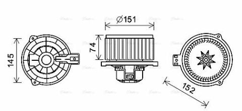 Вентилятор салону tucson 1.6 15-, 2.0 15-, kia