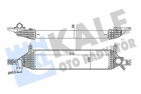 KALE NISSAN Интеркулер Qashqai 1.6dCi 11-