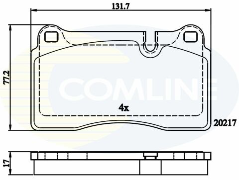 CBP06030 Comline - Тормозные колодки для дисков