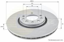 Диск тормозной вентилируемый с покрытием