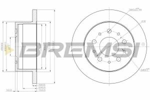 Гальмівний диск зад. Ducato/Boxer 06- 1.2/1.6t (диск R15) (280x16)