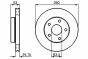 Диск тормозной (передний) Ford Scorpio 1.8-2.9 85-94 (260x24.4), фото 6 - интернет-магазин Auto-Mechanic