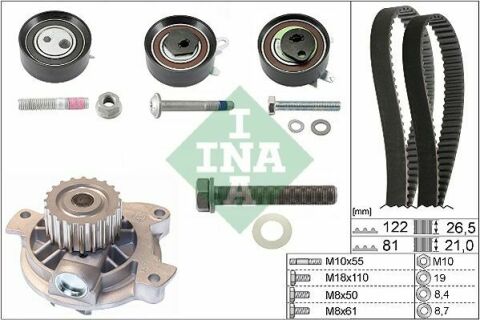 Комплект ГРМ + помпа VW LT 2.5 96-/VW T4 2.5 TDI 91-