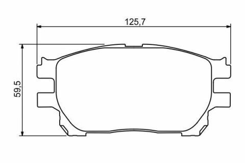 Комплект гальмівних колодок PREVIA 2.0D 07 00- TOYOTA