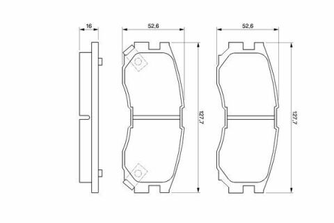 Колодки тормозные (передние) Mitsubishi Colt 90-96/Galant/Lancer 88-04/Space Wagon 91-98