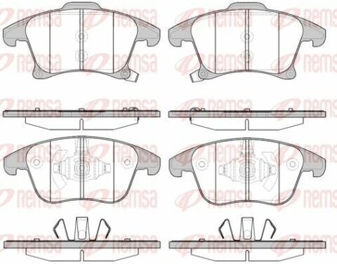 FORD Колодки гальм. пров. Mondeo, Galaxy, S-Max, 14-