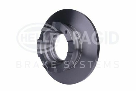 Диск гальм. задн. Ford Transit 06- (з кільцем ABS) HELLA