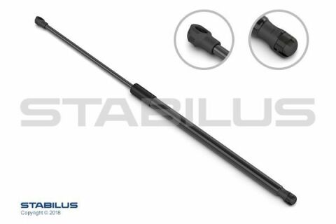 STABILUS Амортизатор багажника, F=460N, L=50см, H=19.9см