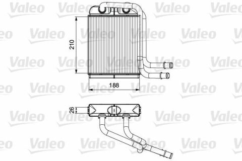 Радіатор пічки VW T5/T6 1.9-3.2D 03-