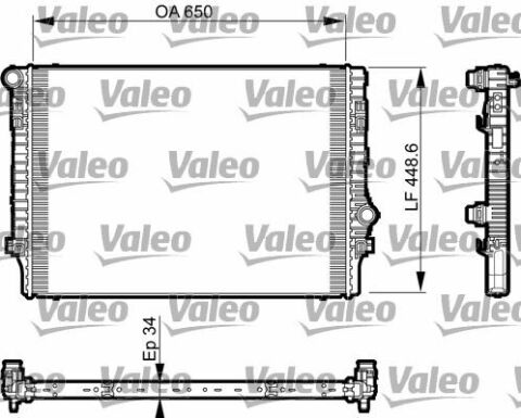 Радиатор охлаждения VW Golf VII/Passat 1.8/2.0 12-