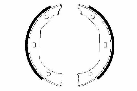 Колодки ручника BMW 1 (E81/E82/E88)/3 (E46/E90/E91)/5 (E39) 95-13 (185x20)