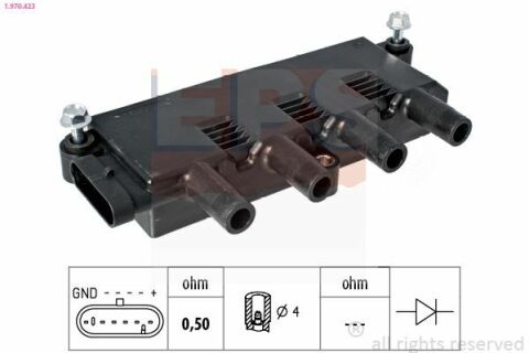 EPS FIAT Котушка запалювання Doblo,Punto,Linea,Lancia 1.2/1.4 05-