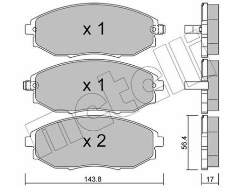 Колодки гальмівні (передні) Chevrolet Epica 04-11