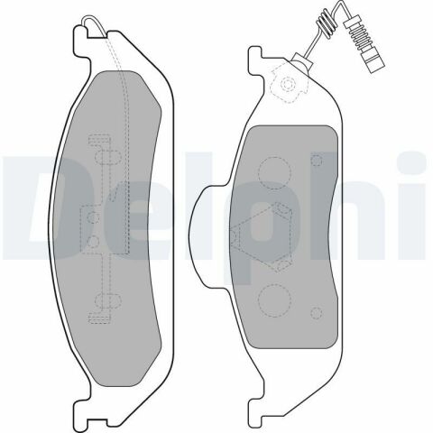 Колодки гальмові передні ML W163 98-MB