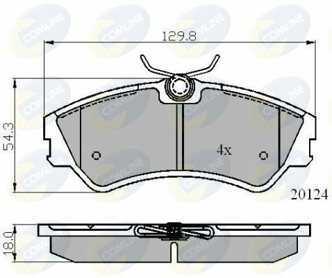 CBP01073 Comline - Гальмівні колодки до дисків