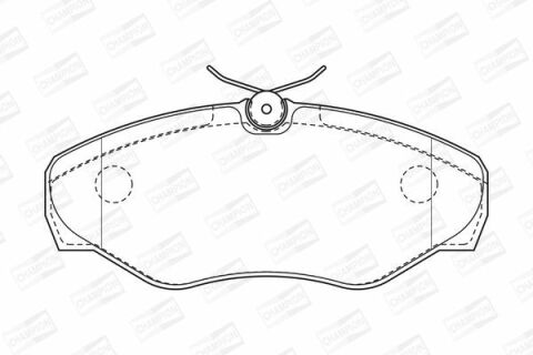 CHAMPION RENAULT Тормозные колодки передн.Trafic II,Opel Vivaro,Nissan 01-