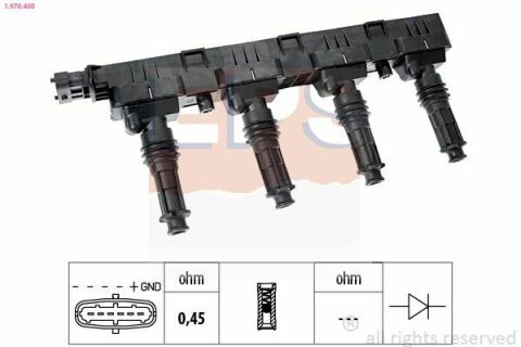 Котушка запалювання Astra G, Corsa B/C 1.2 Котушка запалювання Astra G, Corsa B/C 1.2