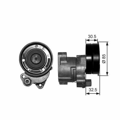 Ролик натяж. гладкий