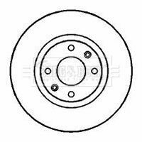 BBD4246 BORG & BECK - Диск гальмівний (2 шт)