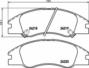 Колодки тормозные передние  Kia Cerato 04-(mando)