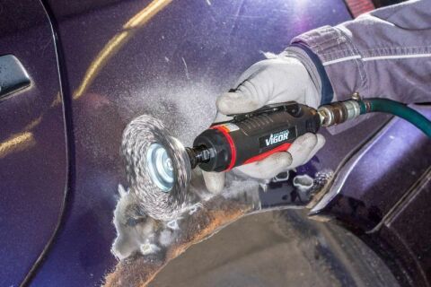 Щітка металева для дриля пневматичного (d=75mm)