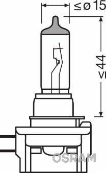 Лампа галогенна H11B 12V 55W Original
