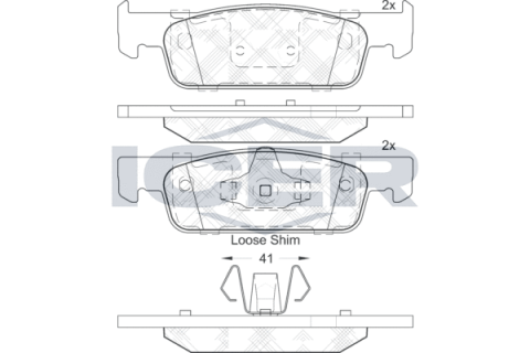 Колодки гальмівні (передні) Dacia Logan 12-/Renault Clio IV/Sandero/Twingo 13-/Smart Fortwo 14-