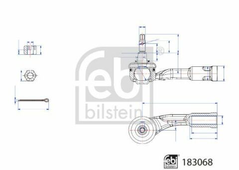 Наконечник рулевой тяги (L) Hyundai Accent V/Kia Rio IV 17-