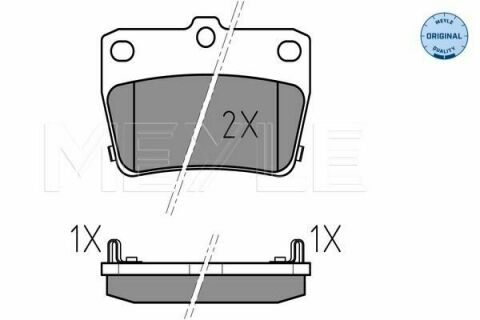 Тормозные колодки (задние) Toyota Rav4 II 00-05 (Akebono)