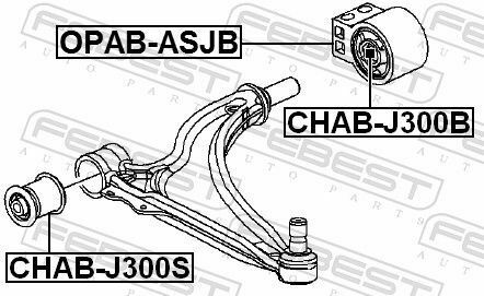 Сайлентблок переднього важеля (зад.) Astra J 10-15