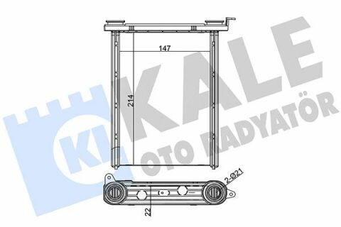 KALE RENAULT Радіатор опалення Fluence, Grand Scenic III, Megane III, Trafic III, Opel Vivaro B, Fiat, Nissan NV300 14-