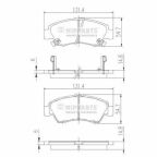 Гальмiвнi колодки дисковi