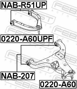 Опора кульова (передня/зверху) Infiniti QX56/Nissan Armada 03-