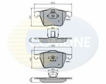 Тормозные колодки дисковые Volvo XC90 02->