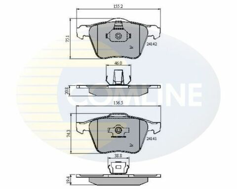 CBP01280 Comline - Тормозные колодки для дисков