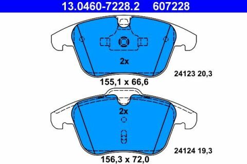 Колодки тормозные (передние) Ford Mondeo/Galaxy/S-Max/Volvo XC70/V70/S80 07-16/V60/S60/Land Rover 11